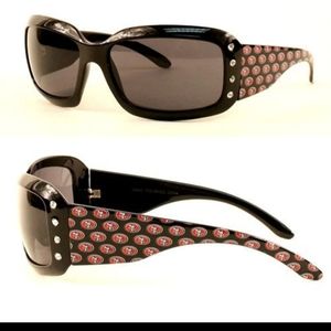 Women's Rhinestone Bling NFL San Francisco 49ers Sunglasses New With Tags